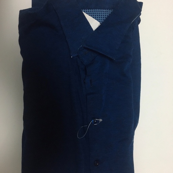 Hugo Boss Plummer 05 Slim Fit Bird's Eye Polo Blue - Picture 6 of 6